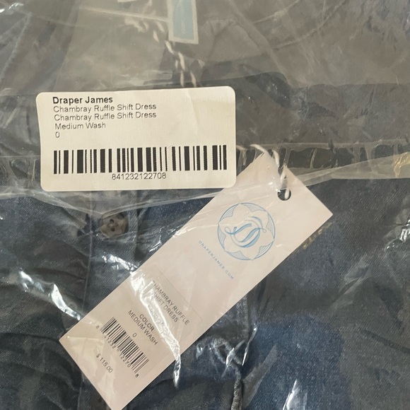 Draper James chambray shirt dress in light wash - Picture 4 of 4